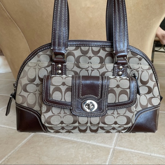 BROWN COACH PURSE - Picture 2 of 16